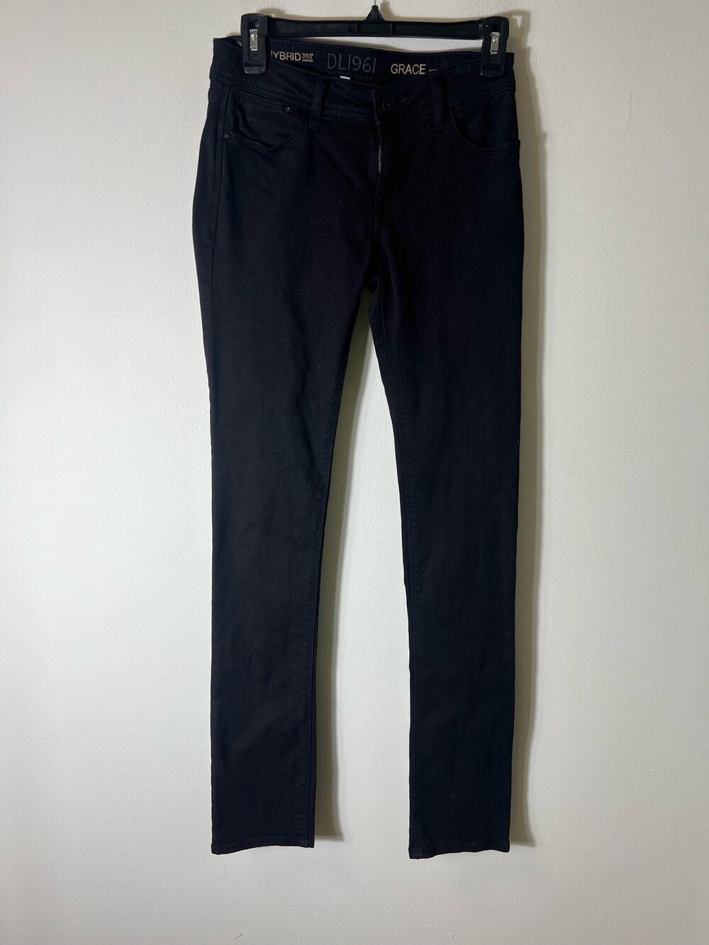 DL1961 Black Straight Jeans Sz 26